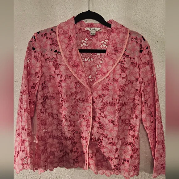 Lilly Pulitzer Palm Beach Lillyville Jacket Kentucky Eyelit - Picture 1 of 5